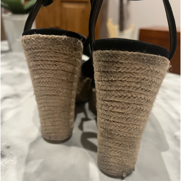 Black Suede Platform Espadrille by Sun + Stone Fey 8 - Picture 16 of 16